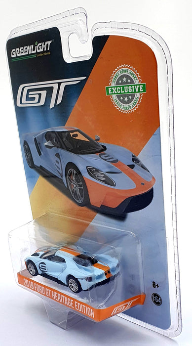 Greenlight 1/64 Scale 37230-E - 2017 Ford GT Heritage Edition - Blue/Orange