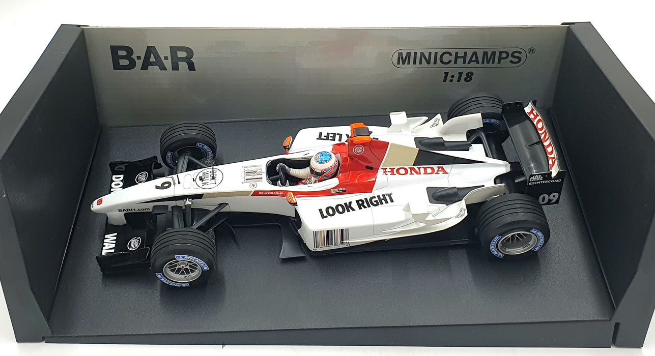 Minichamps 1/18 Scale Diecast 100 040079 - BAR Presentation 2004 J.Button #9 F1
