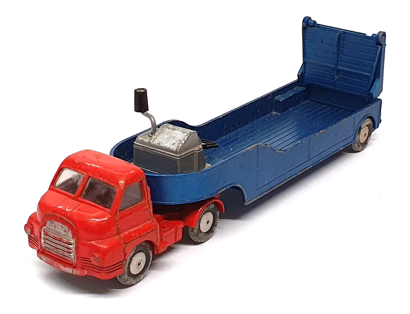 Corgi 20cm Long Original Diecast 1100 - Bedford Carrimore Low Loader - Red/Blue