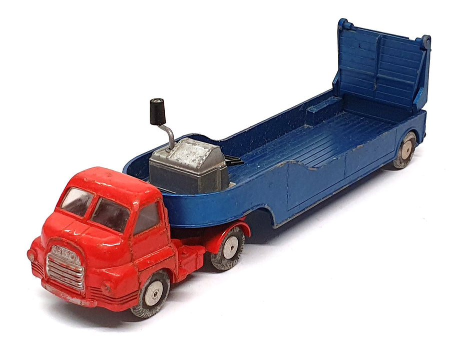 Corgi 20cm Long Original Diecast 1100 - Bedford Carrimore Low Loader - Red/Blue