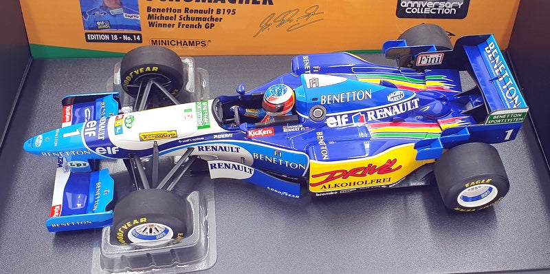 Minichamps 1/18 Scale 510 952501 - Benetton Renault B195 #1 1st French GP