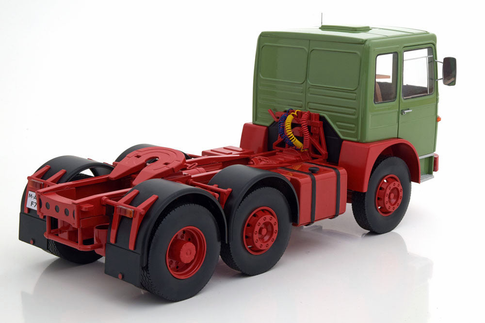 Road Kings 1/18 Scale RK180052 - 1972 MAN 16304 F7 Tractor Truck Green/Red
