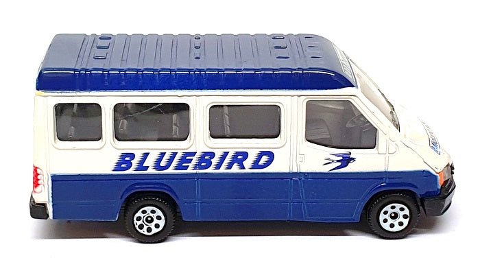 Corgi 12cm Long Diecast C676/1 - Ford Transit Minibus Bluebird - Blue/White