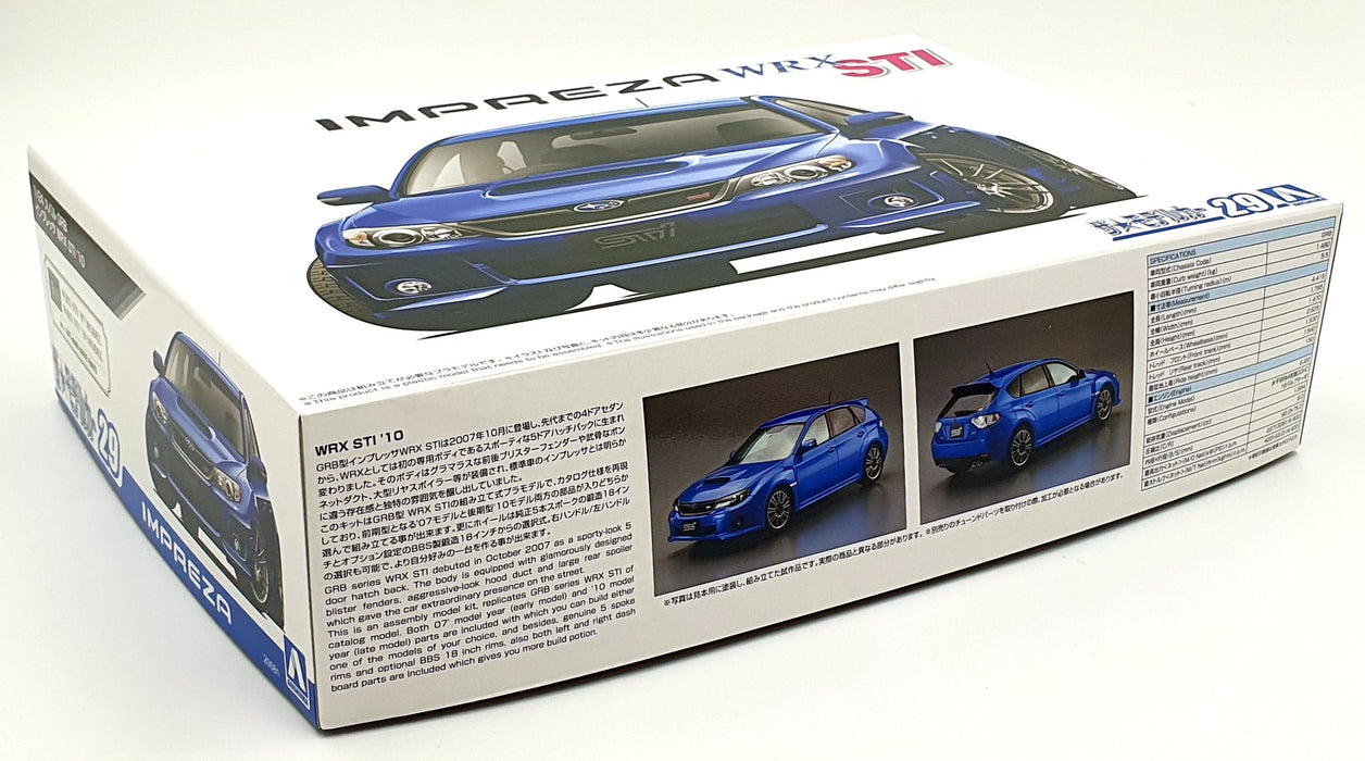 Aoshima 1/24 Scale Kit 20081 - Subaru Impreza WRX STI '10 Model Kit