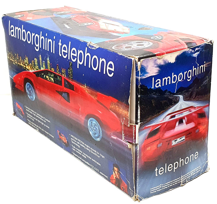 Telemania Appx 35cm Long 02307 - Lamborghini Countach Vintage Telephone - Red