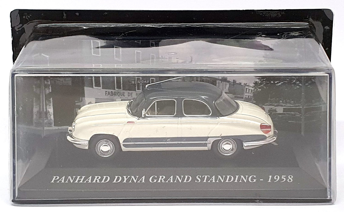 Altaya 1/43 Scale 17825A - 1958 Panhard Dyna Grand Standing - Off White/Blue