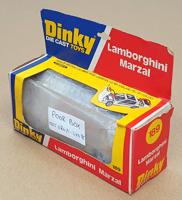 Dinky Toys Original Diecast 189 - Lamborghini Marzal - Met. Green/White