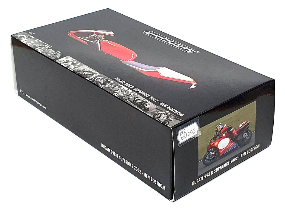 Minichamps 1/12 Scale 122 021255 - Ducati 998 R Superbike 2002 #155 Ben Bostrom