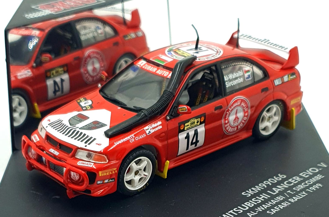 Skid 1/43 Scale SKM99066 - Mitsubishi Lancer EVO. V #14 Safari Rally 1999