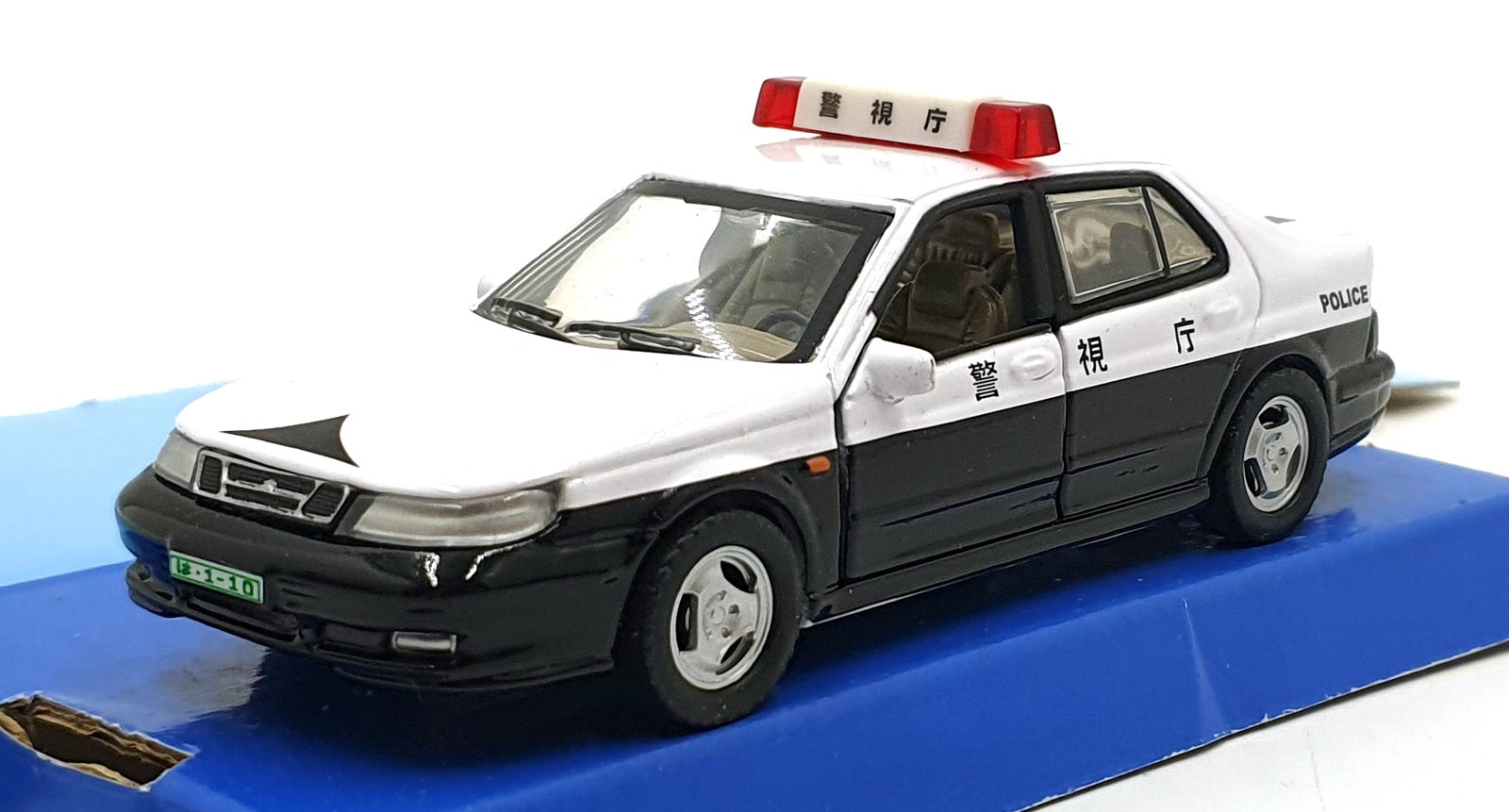 Cararama 1/43 Scale 200226B - SAAB Police Car 110 - White