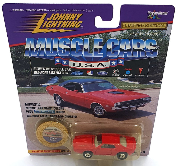 Johnny Lightning 1/64 Scale 202-03 Muscle Cars USA 1972 AMC Javelin - Red