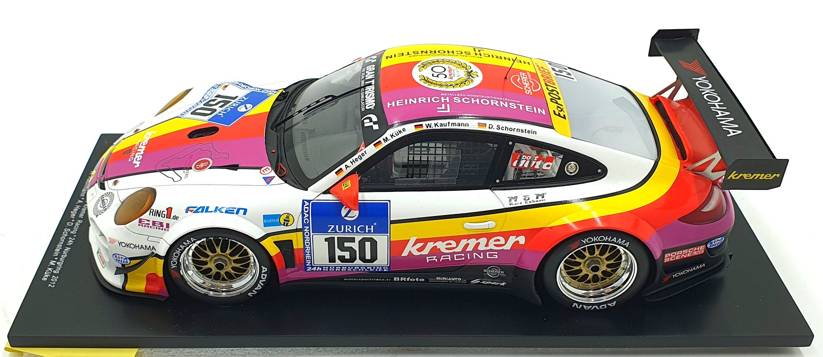 Spark 1/18 Scale 18KR01 - Porsche 997 GT3 KR #150 Nürburgring 2012