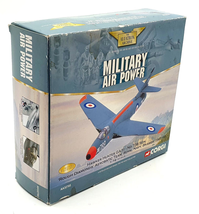 Corgi 1/72 Scale Diecast AA32705 Hawker Hunter GA11 738Sqn Rough Diamonds 1969