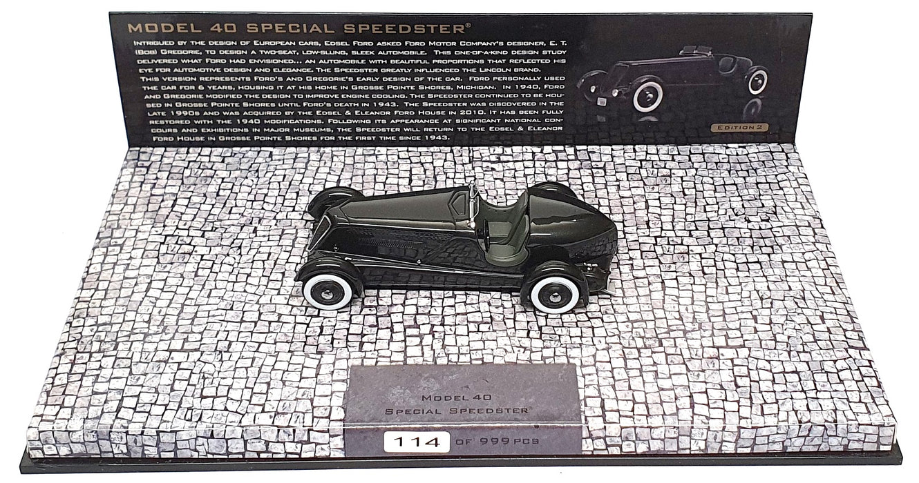 Minichamps 1/43 Scale 437 082040 - 1934 Ford Edsel 40 Special Speedster Dk. Grey