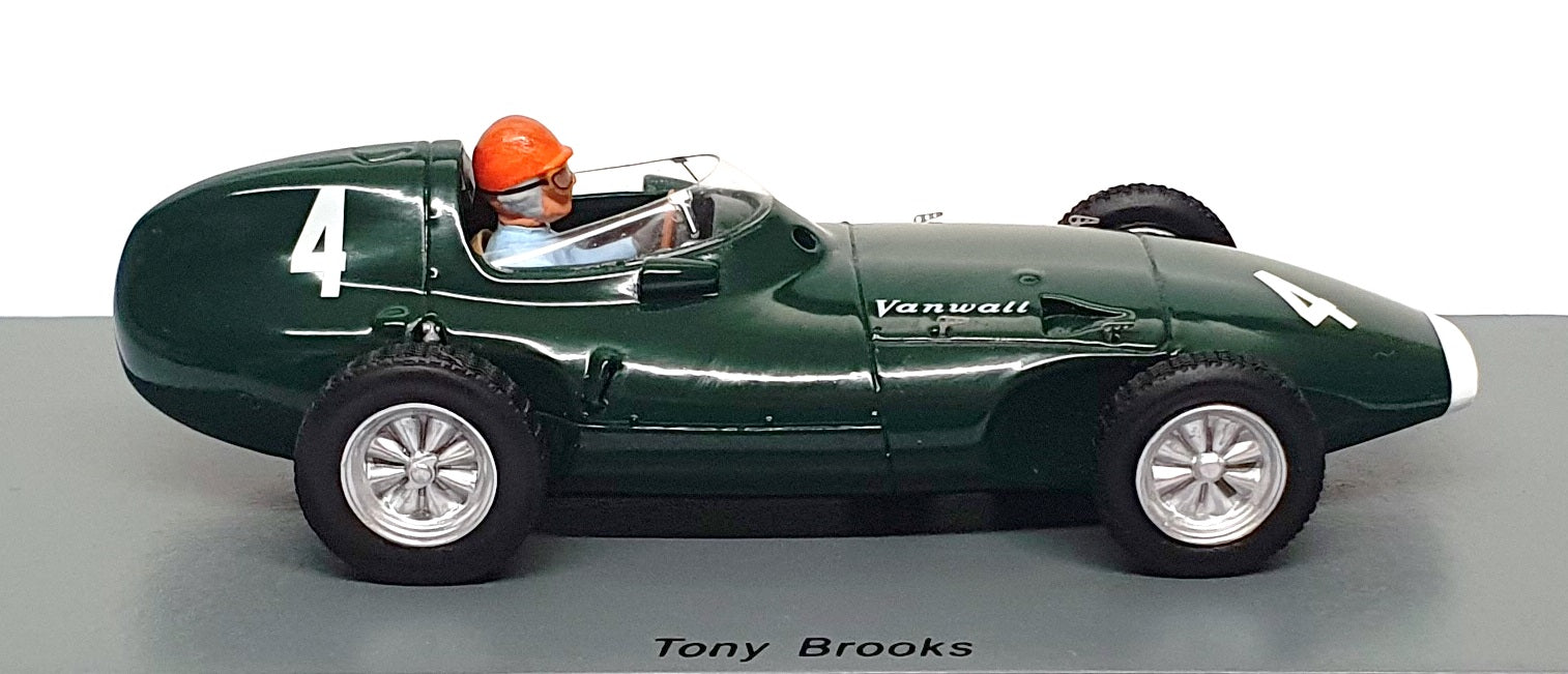 Spark 1/43 Scale S4872 - F1 Vanwall VW5 #4 Winner Belgium GP 1958 T. Brooks