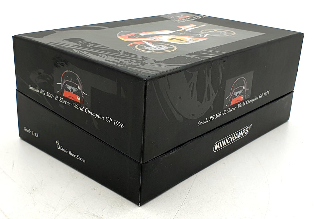 Minichamps 1/12 Scale 122 760107 Suzuki RG500 Barry Sheene Champion 1976
