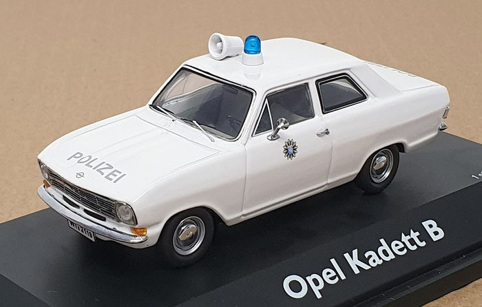 Schuco 1/43 Scale Diecast 02943 - Opel Kadette B Polizei - White