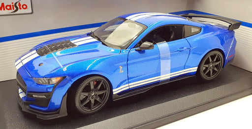 Maisto 1/18 Scale Diecast 31388 - 2020 Mustang Shelby GT500 - Blue