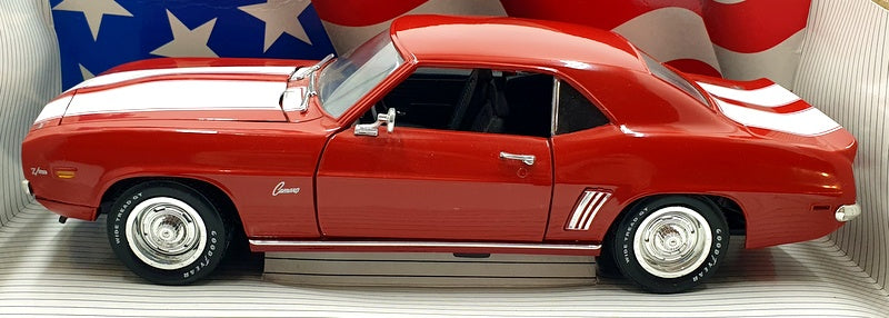 Ertl 1/18 Scale Diecast 7451 - 1969 Chevrolet Camaro Z/28 - Red/White