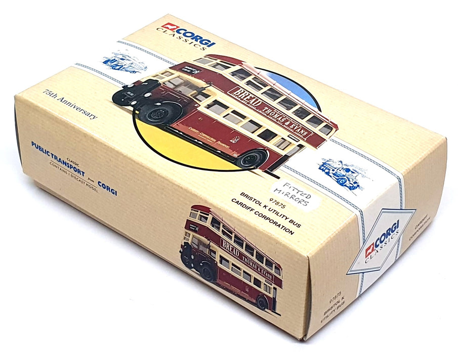 Corgi 1/50 Scale 97875 - Bristol K Utility Bus Cardiff Corp. Rt. 26 - Maroon