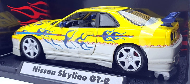 Motor Max 1/18 Scale Diecast 73902 - Nissan Skyline GT-R - Yellow