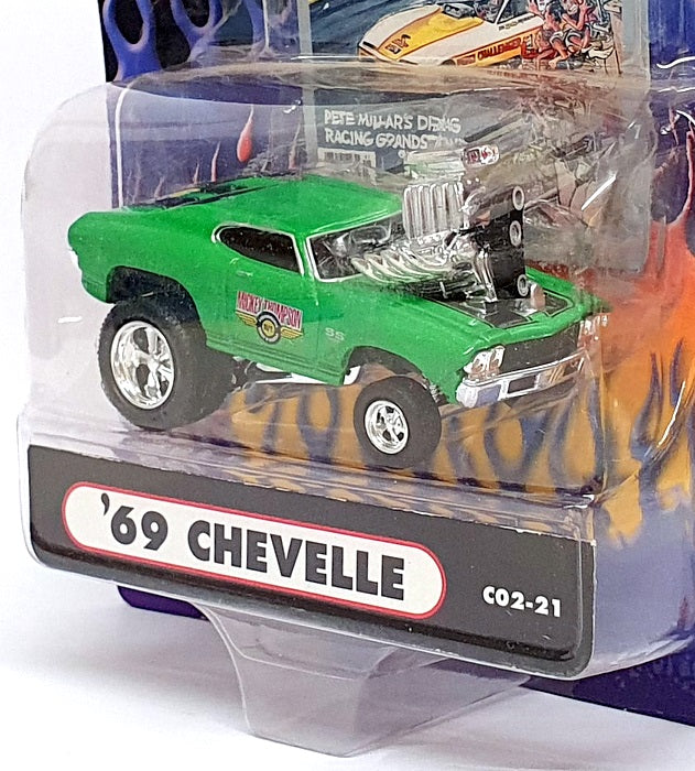 Muscle Machines 1/64 Scale 71171 C02-21 - 1969 Chevrolet Chevelle - Green