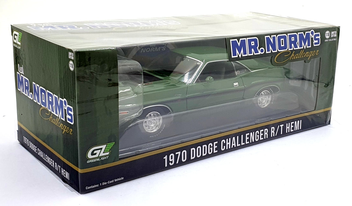 Greenlight 1/18 Scale Diecast 13700 - 1970 Dodge Challenger R/T Hemi - Mr Norm's