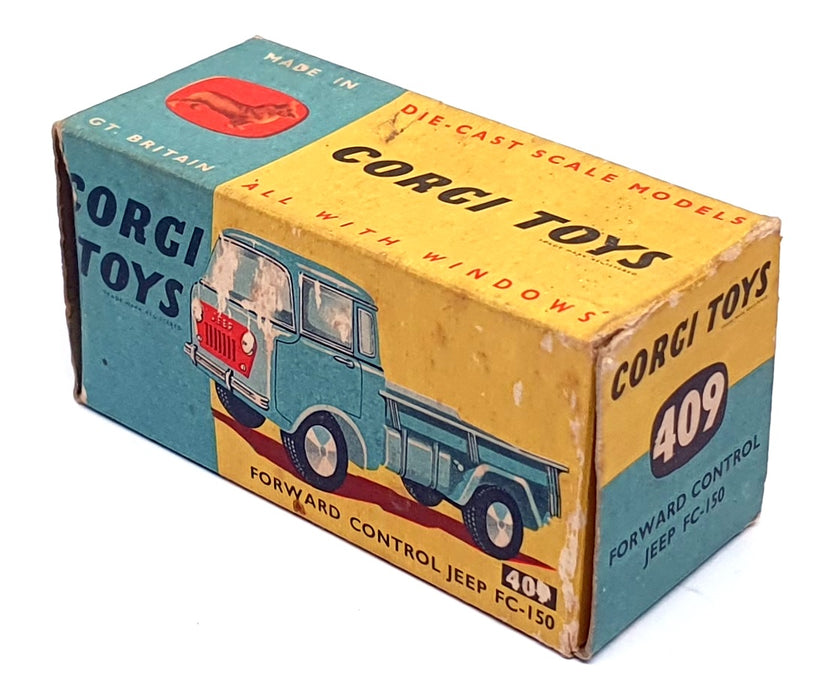 Corgi Toys Original Diecast 409 - Forward Control Jeep FC-150 - Lt. Blue/Red