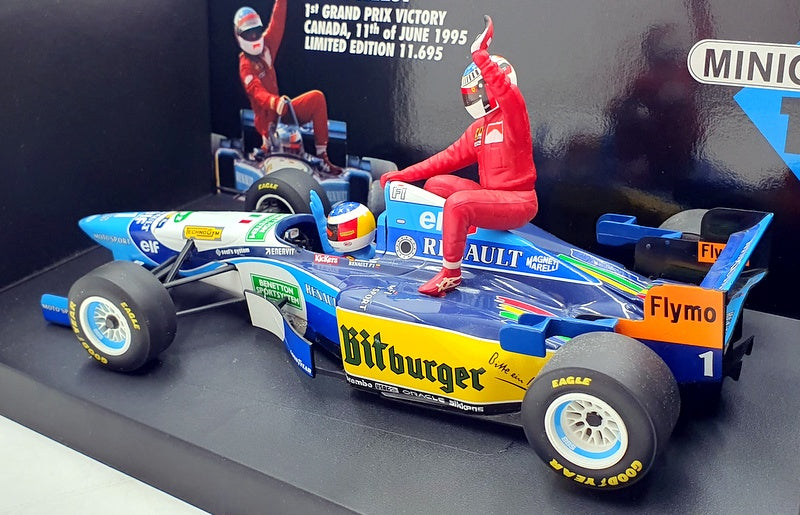 Minichamps 1/18 scale 181 952701 Michael Schumacher taxi Jean Alesi 1st victory