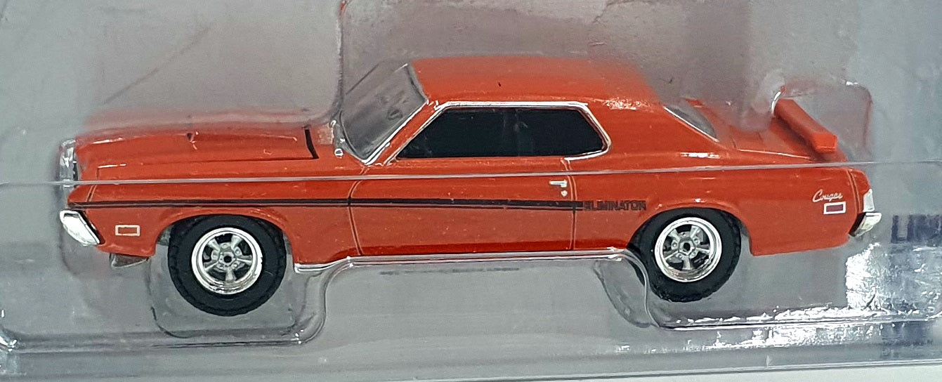 Greenlight 1/64 Scale 13350-A - 1969 Mercury Cougar Eliminator - Orange