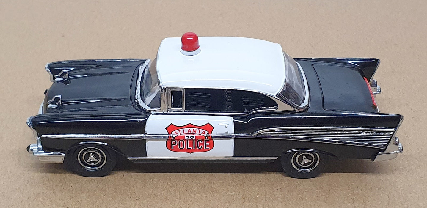 Matchbox 1/43 Scale DYM38023 '57 Chevrolet Bel Air Atlanta Police - Black/White