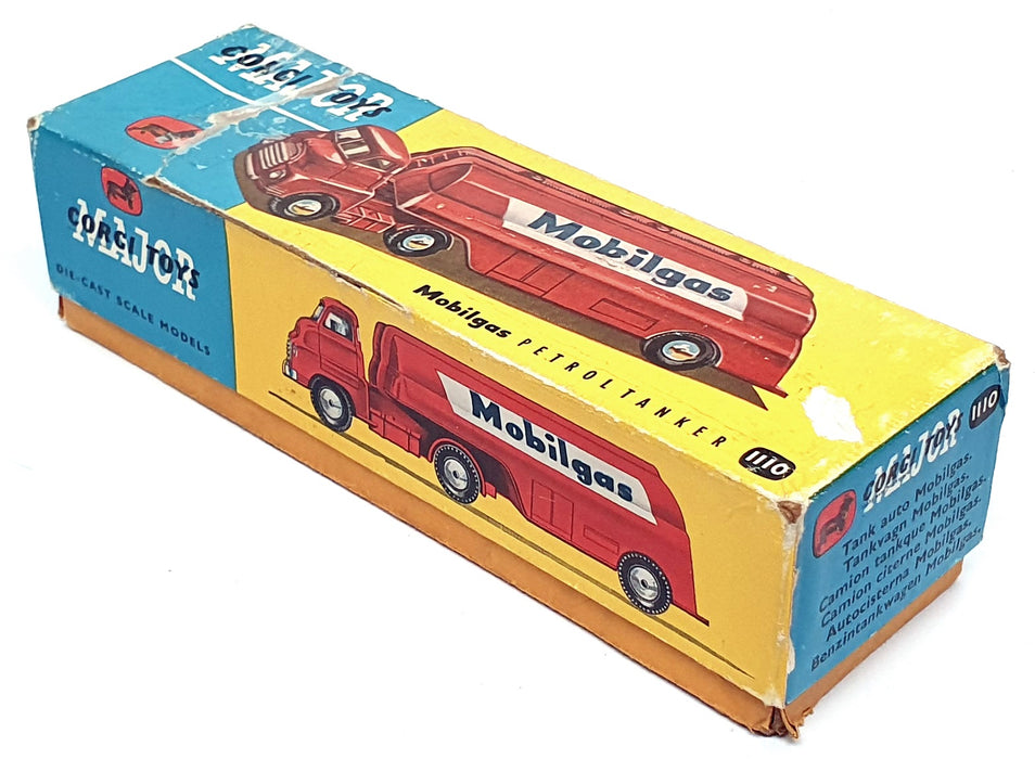 Corgi 19cm Long Original Diecast 1110 - Bedford Petrol Tanker Mobilgas - Red