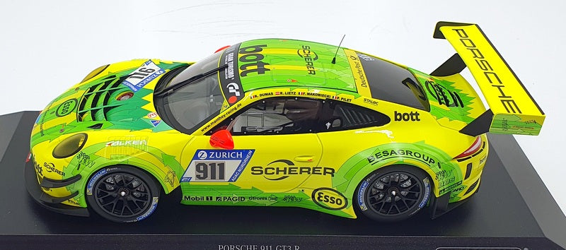 Minichamps 1/18 Scale 155 176911 Porsche 911 GT3 R Manthey Racing 2017 #911