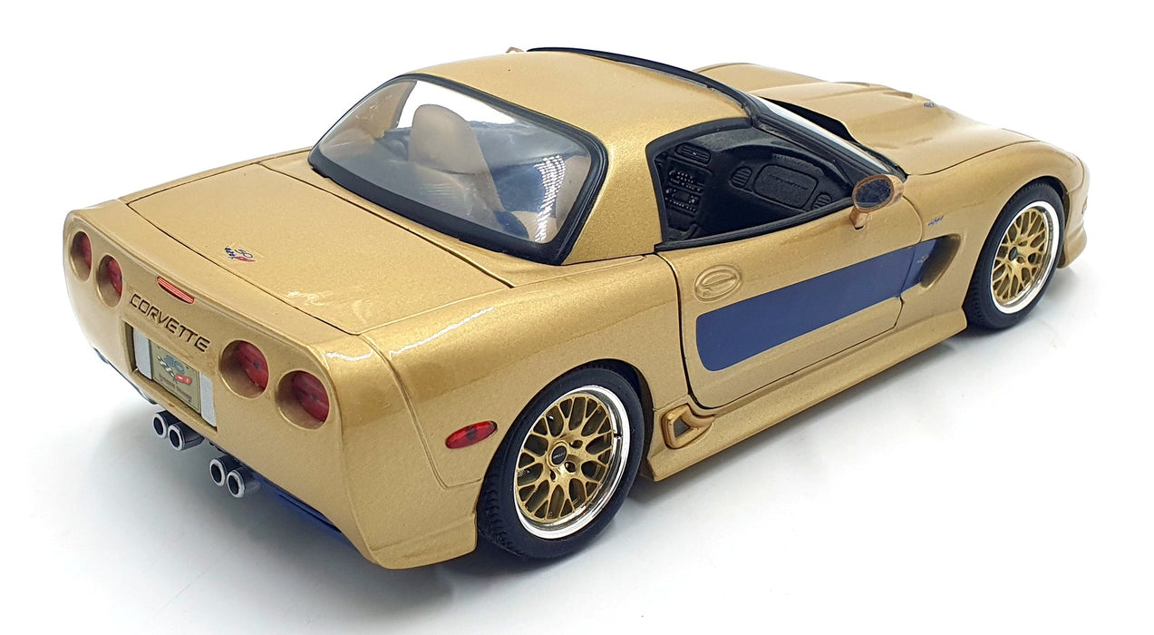 Maisto 1/18 Scale 16126N - 2003 Guldstrand Signature Edition Corvette- Gold