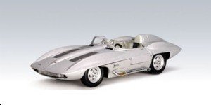 Autoart 1/43 Scale Model Car 51001 - 1959 Chevrolet Corvette Stingray - Silver