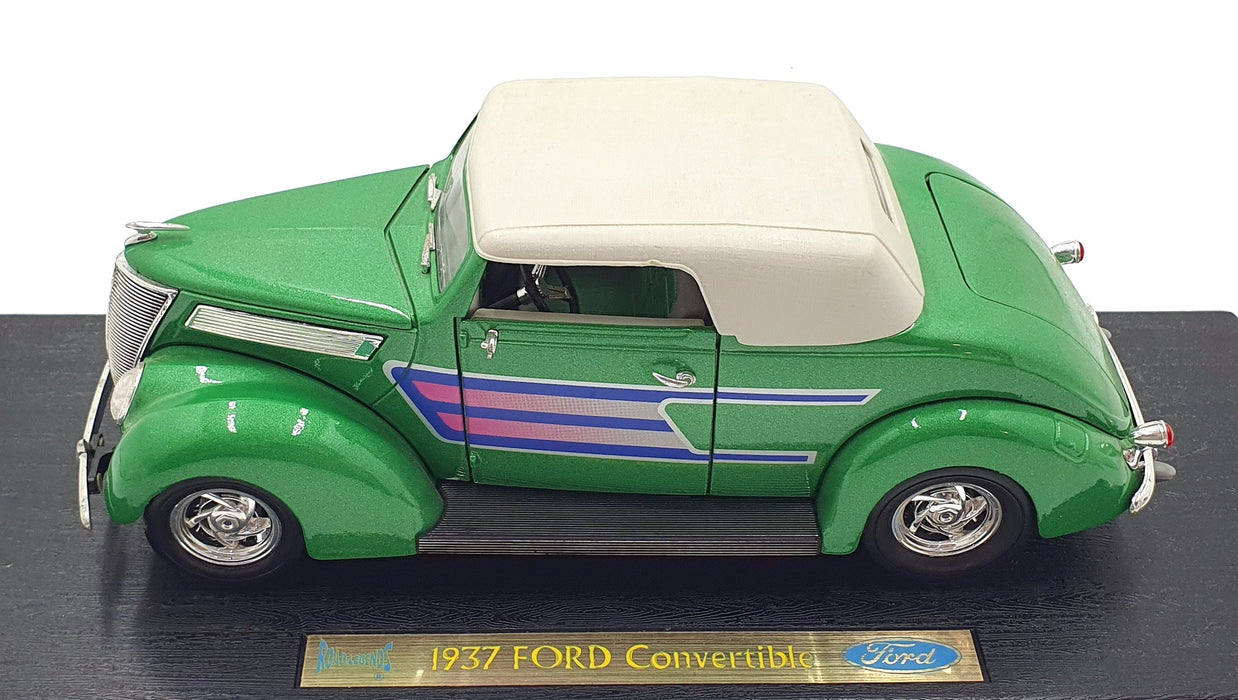 Road Signature 1/18 Scale Diecast 92239 - 1937 Ford Convertible - Green