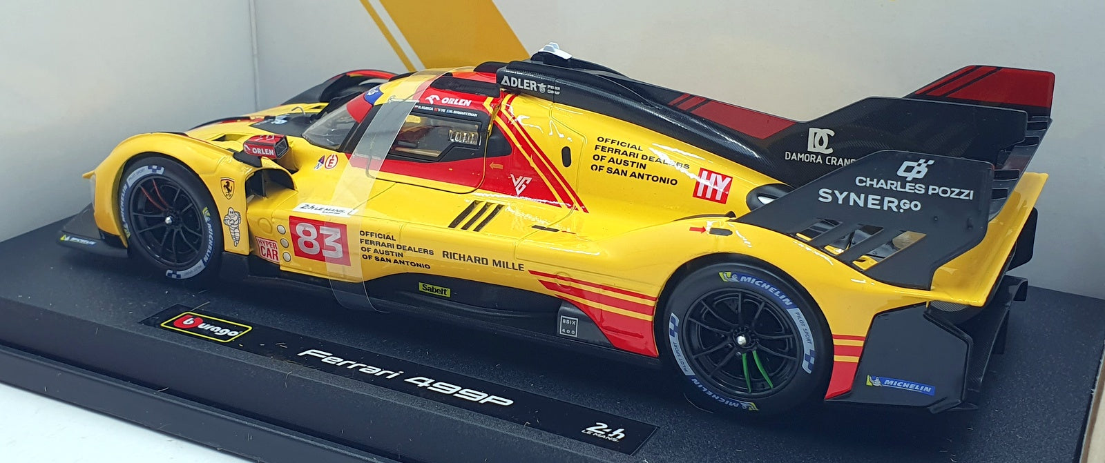 Burago 1/18 Scale Diecast 18-16304 - Ferrari 499P #83 Le Mans 2024 