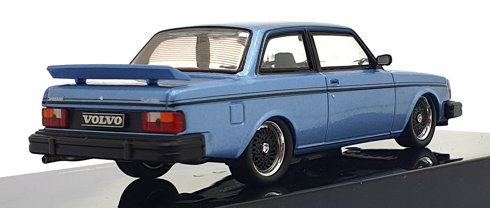 Ixo 1/43 Scale CLC550N.22 - 1983 Volvo 240 Turbo "Custom" - Met. Blue