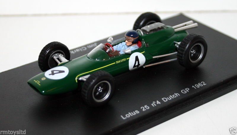 SPARK 1/43 - S1616 LOTUS 25 #4 DUTCH GP 1962 - JIM CLARK — R.M.