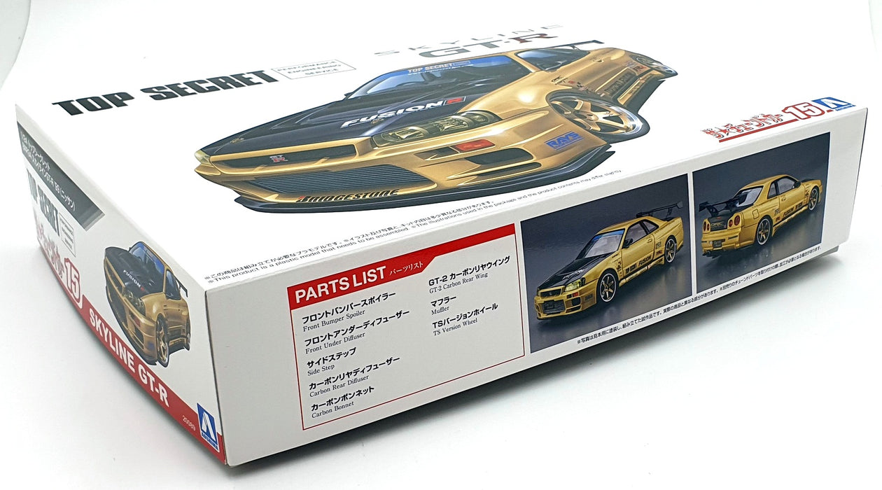 Aoshima 1/24 Scale Kit 20089 - Top Secret Nissan BNR34 Skyline GT-R Model Kit