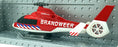 Cararama 1/43 Scale 001043A - Brandweer Helicopter - Red