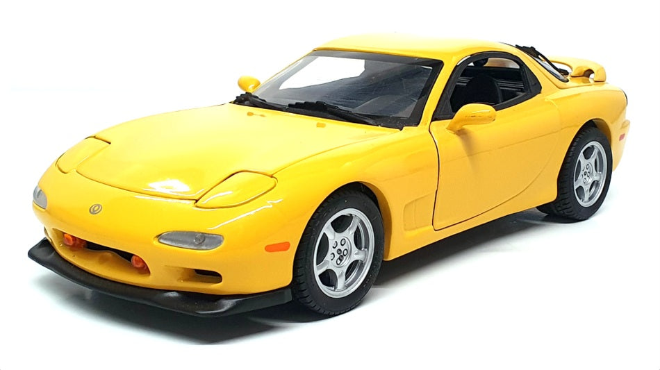Kyosho 1/18 Scale Diecast DC2124E - Mazda RX-7 - Yellow