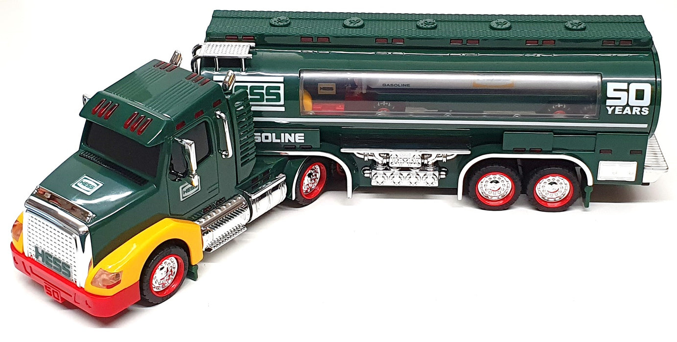 Hess Appx 40cm Long H6414 - Tanker Truck With Lights 50yrs 1964-2014 - Green