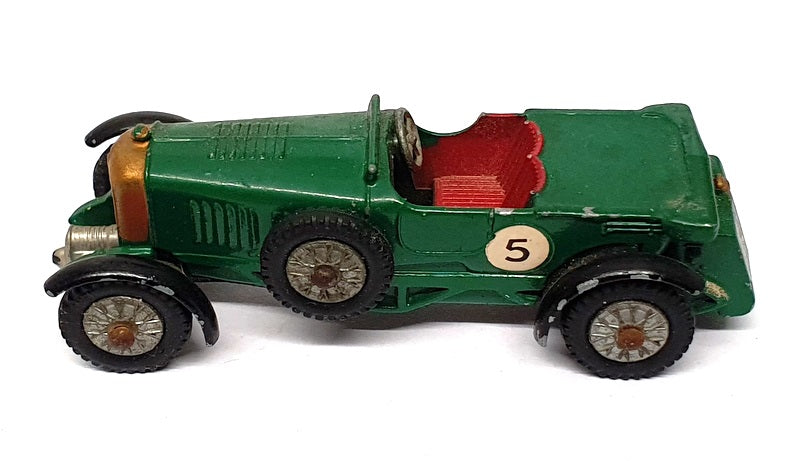 Matchbox 8cm Long Diecast MB01 - Bentley 41/2L Race Car #5 - Green