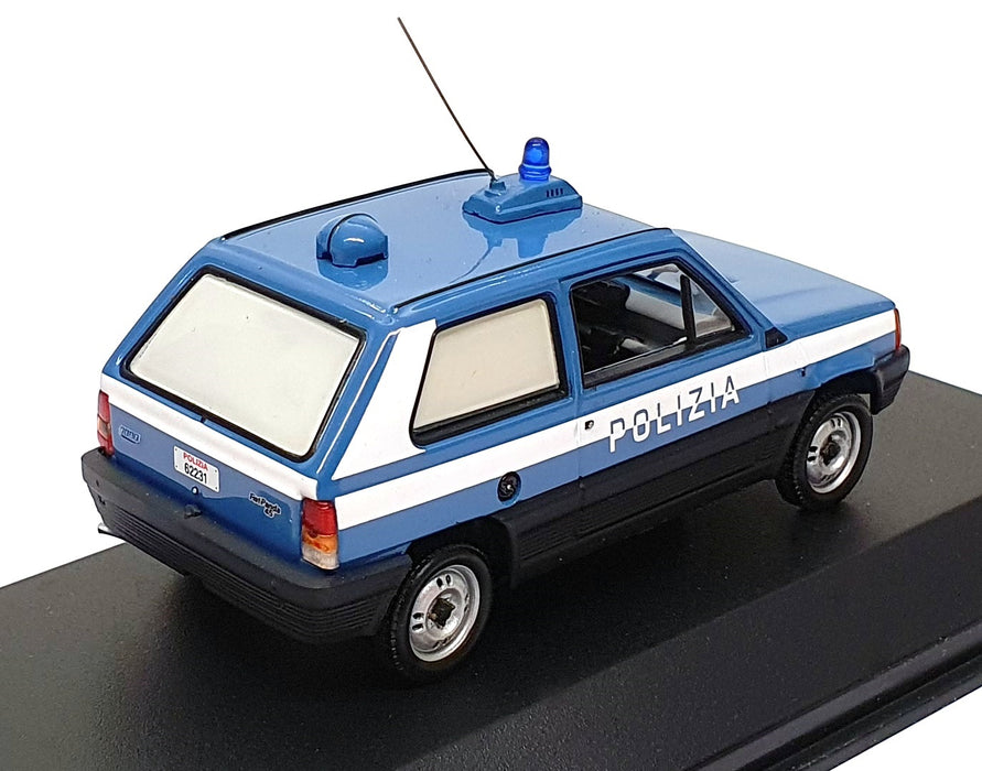 Minichamps 1/43 Scale 400 121490 - 1980 Fiat Panda Polizia Police - Blue