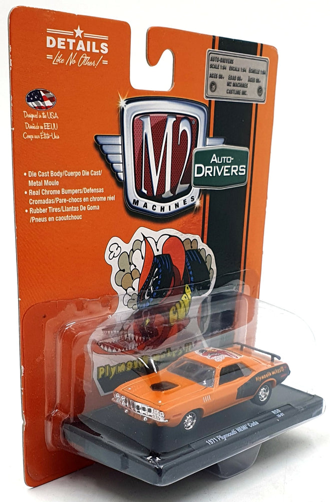 Castline M2 Machines 1/64 Scale R50 - 1971 Plymouth HEMI Cuda - Orange