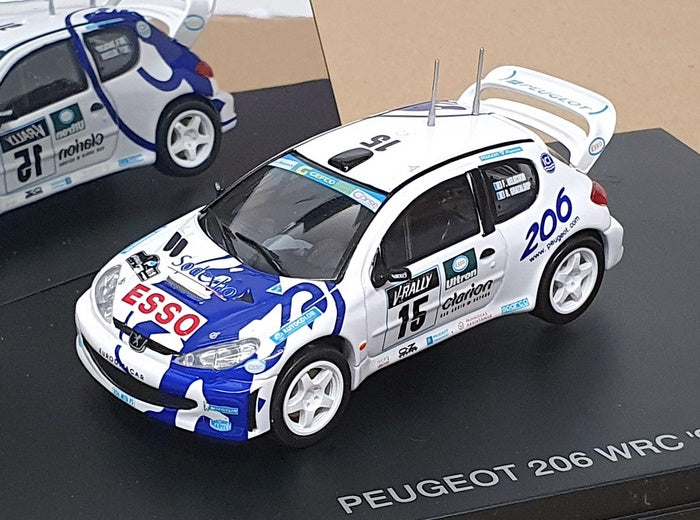 Revell 1/43 Scale 28243 - Peugeot 206 #15 WRC 1999 Delecour/Grataloup - White