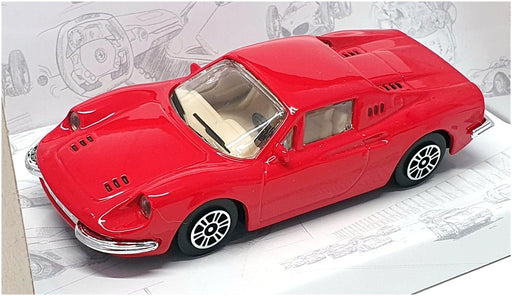 Burago 1/43 Scale Diecast 18-36000 - Ferrari Dino 246 GT - Red