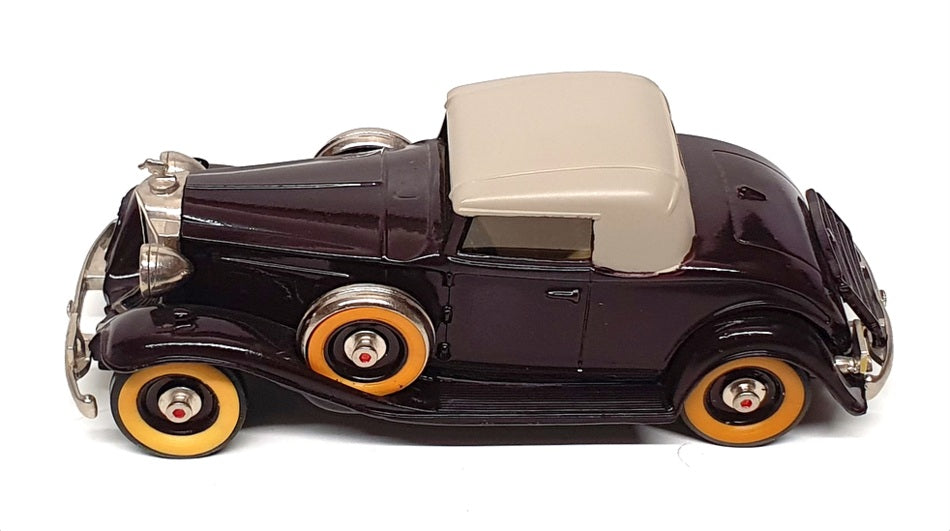 Brooklin Models 1/43 Scale BRK6 001 - 1932 Packard Light 8 - Dk Maroon/Dove Grey