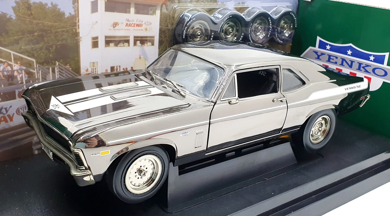 Ertl 1/18 Scale Diecast 29412PB - 1969 Yenko Nova 427 Street/Strip - Chrome